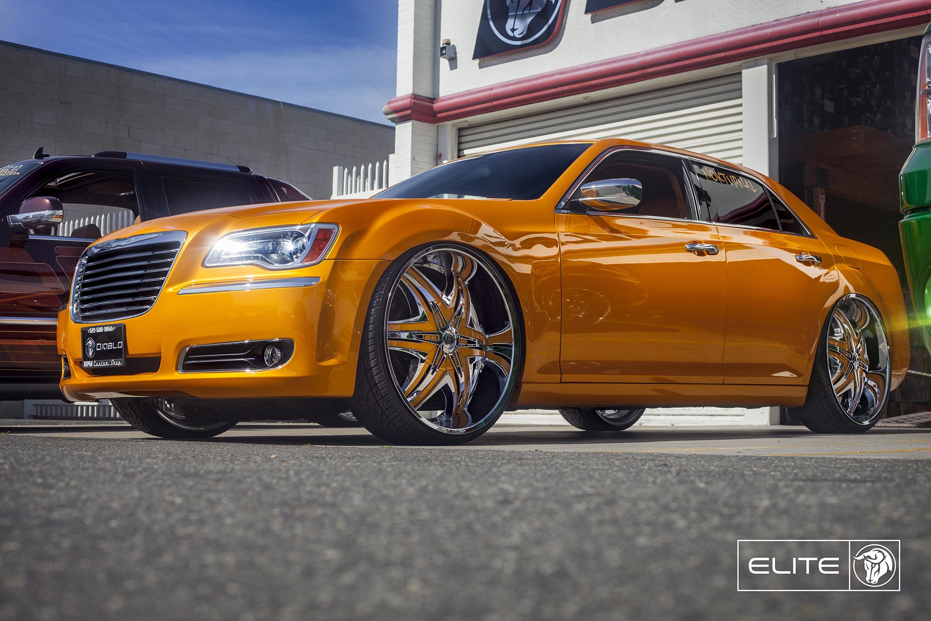 Diablo 26″ Chrome Elite Wheels on a Chrysler 300C – Diablo Wheels USA