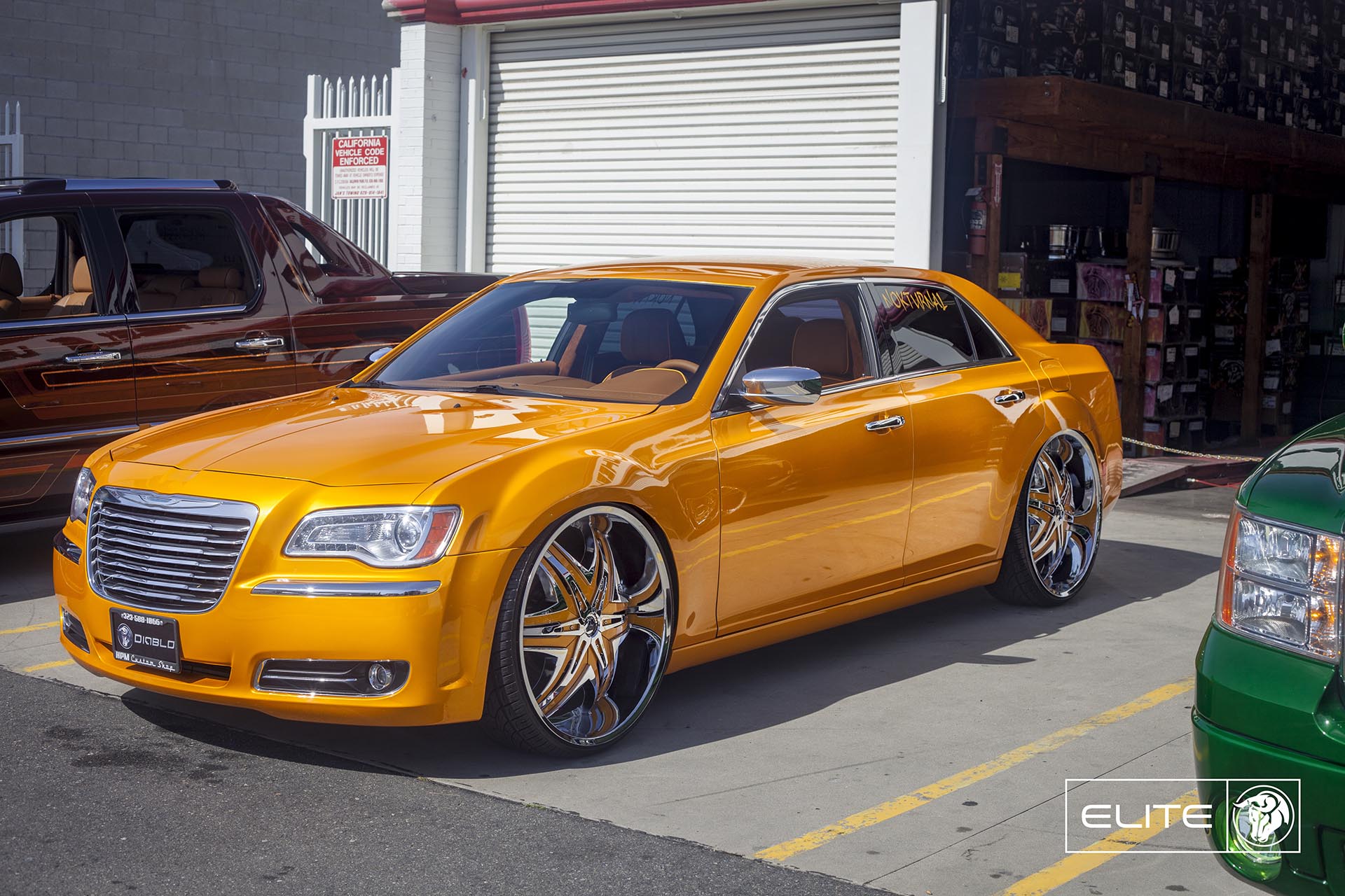 Diablo 26″ Chrome Elite Wheels on a Chrysler 300C – Diablo Wheels USA