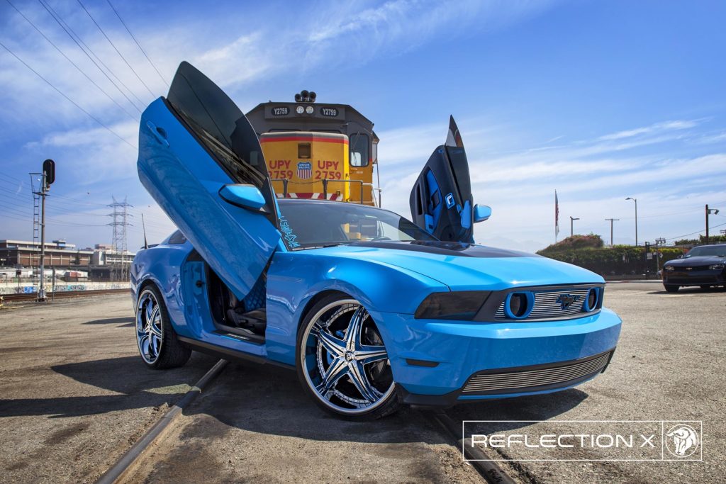 Diablo 22″ Reflection X Wheels on a Ford Mustang – Diablo Wheels USA